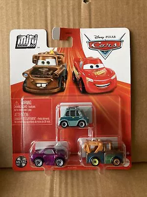 DISNEY CARS Mini Racers Set Of 3 Professor Z Mater & Holley Shiftwell • £13.99