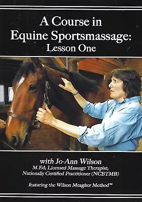 A Course In Equine Sportsmassage: Lesson One (DVD 2008) • $16.99