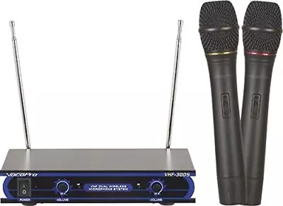 VHF-3005 Dual Channel VHF Wireless Microphone System 21.00 X 21.00 X 23.00 • $165.99