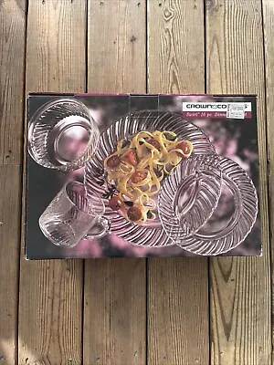 Vintage Rare New In Box 1992 Crown Corning 16 Piece Swirl Dinnerware Set 6051527 • $27