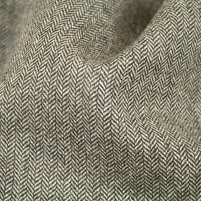 £8.80 • Buy Herringbone 50% Wool Blend Tweed Upholstery Fabric Sofa Armchairs Cushion Coats
