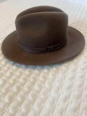 Vintage Pendleton Outback Hat 100% Wool Brown Unisex Leather Band Size Medium • $35