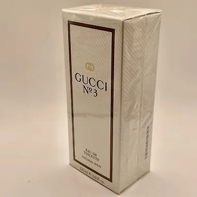 GUCCI 3 By GUCCI EDT For Women Spray 120 Ml / 4 Oz RARE Vintage NEW & SEALED • $495