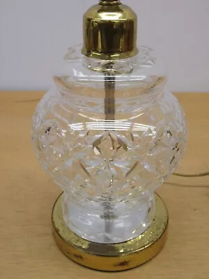 Vintage Waterford Irish Crystal Ginger Jar Type Lamp • $60