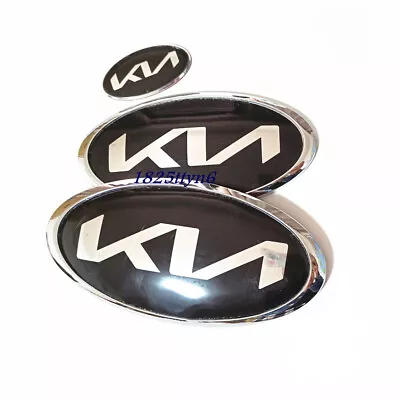 3X/SET Front Emblem Trunk Steering Wheel Badge Sticker For KN SORENTO 2017-23 • $25.91