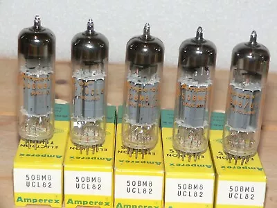 5 NIB Amperex 50BM8/UCL82 Tubes (Holland)  1 Sleeve • $65