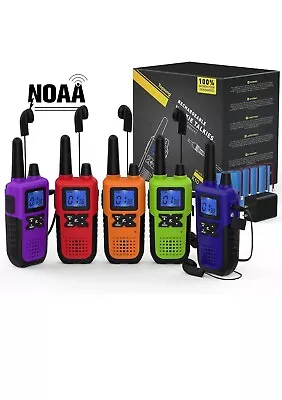 5 Walkie Talkies For Adults Long Range Rechargeable Walkie-Talkies • $140