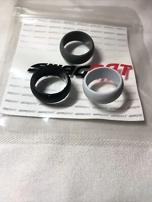 Black&Gray Premium Swagmat Thick Silicone Wedding Ring Size 7.5 3pc Military • $7.88