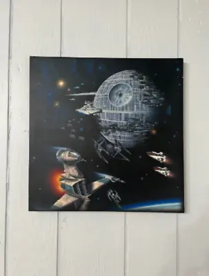 Death Star Artissimo 18x24 2016 Gold Black Framed Picture. Artisimo .Star Wars  • $22