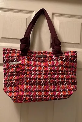 Vera Bradley Hadley East West Tote Bag  Tweed Print Shoulder Bag$88 • $35