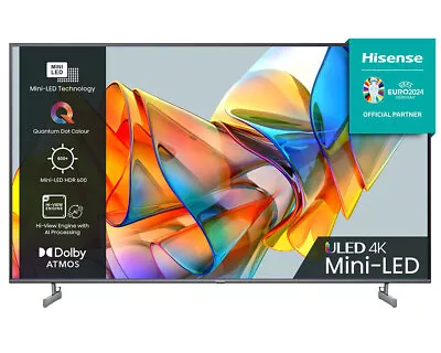 Hisense 65U6KQTUK U6KQ 65  Mini LED UHD 4K Smart TV • £599