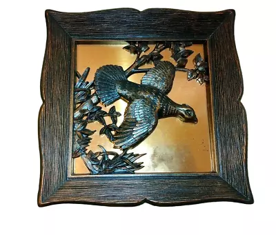 Vintage Mid Century Mod Grouse Rustic  Cabin Hunter Wall Plaque C4660  9   • $21.99