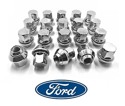 16 X Ford Wheel Nuts Alloy Fiesta Mk5 Mk6 Mk7 Mk8 M12 X 1.5 19mm Bolt Lug Nut • £19.99