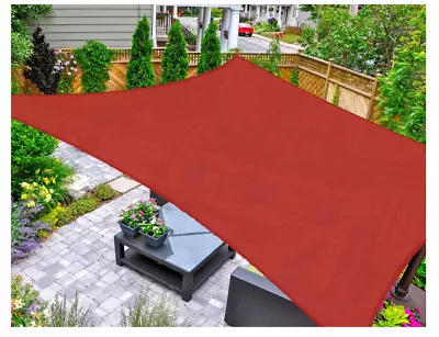 Outdoor Sun Shade Sail Rectangle16' X 20' UV Block Canopy For Patio Original $63 • $34.99