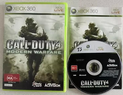 Call Of Duty 4 Modern Warfare - Xbox 360 PAL - Complete In Box - Free Shipping! • $9.95