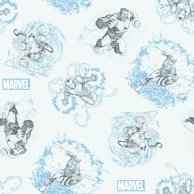 $49.99 • Buy MARVEL COMIC Sketch Avengers Hulk Fabric 100% Cotton Fabric 5 Yds