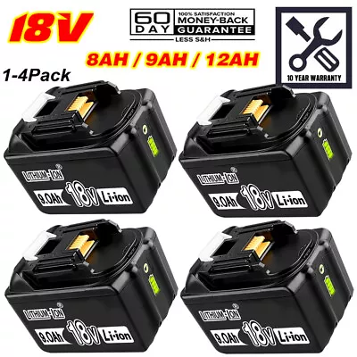 18V Battery For Makita BL1860 18 Volt Lithium-ion LXT BL1850 BL1830 BL1840 LED • £19.89