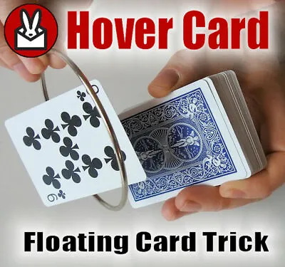 £3.99 • Buy Floating Card Magic Trick Rising Float Hover Gimmick And Tutorial See Video Demo