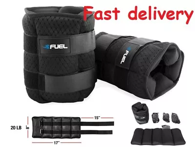 5 10 20lbs Adjustable Arm Leg Weights Wrist Ankle Exercise Gym Workout Training • $21.99