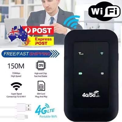 4G LTE Portable Mobile Broadband Wireless Router Hotspot SIM Unlocked WiFi Modem • $26.89