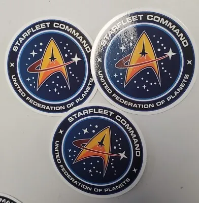 $9.11 • Buy Star Trek Starfleet Command Stickers LOT(3) *WORLDWIDE 🌐 SHIPPING*