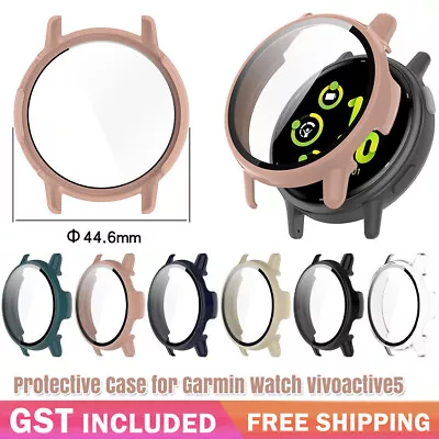 Full Coverage Tempered Glass Case Screen Protector For Garmin Vivoactive5 • $7.97