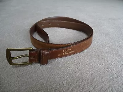 Polo By Ralph Lauren 36  Brown Leather Belt • £9.99