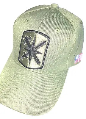 U.S. ARMY - 14TH MILITARY POLICE BRIGADE Military Ball Cap - OD GREEN • $13.90