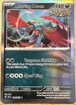 Roaring Moon - 109/162 - Holo Rare - Temporal Forces - NM/M - Pokemon Card • $1