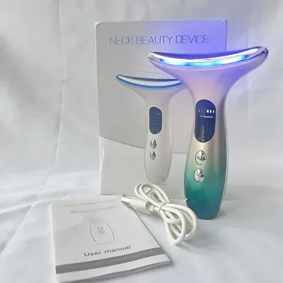 LED Microcurrent Facial Skin Tightening Lifting Device Face Neck Beauty Machine • $16.28