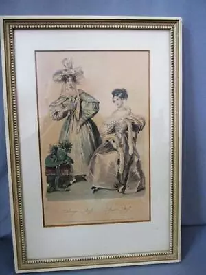 Carriage & Dinner Dress La Belle Assemblee Framed Print T.eaton1837  W Hopwood • $32