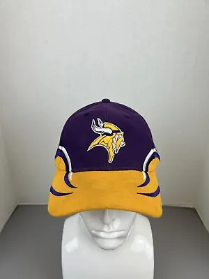 Vintage Minnesota Vikings Hat Baseball Cap Adjustable Strap Game Day NFL Purple • $7.95