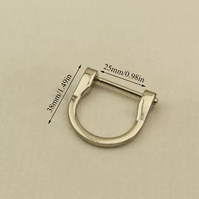 1PC Metal D Ring Webbing Dee Ring Buckle For Strap Belt Screw Bag Accessories * • $2.49