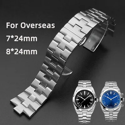 $42.90 • Buy For Vacheron Constantin Overseas Watch Band 47040 Bracelet 24mm Steel Strap Belt