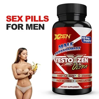 Male Enhancement Testoxzen Ultra Enhanced Size Sexpills For Men Testosterona • $17.98