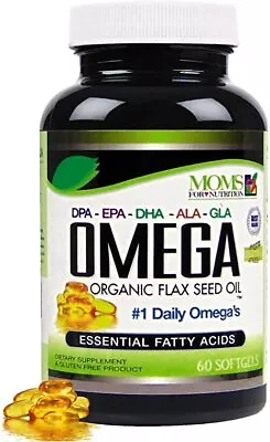 Natural Omega 3-6-9 Blend With DPA EPA DHA ALA And GLA And Organic Flax Seed  • $72.42