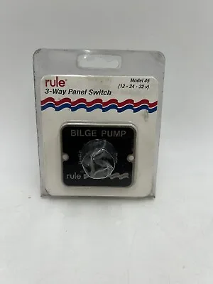 Rule 45    Bilge Pump Panel Switch Auto/Off/Manual 3-Way Toggle Switch A7 • $19.99