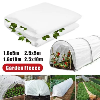 Heavy Duty 35gsm Frost Protection Fleece Plant Covers Warming Land Bush Tree • £7.99