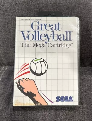 Great Volleyball Sega Master System ~ Complete! ~ Works Great! ~ Fast Shipping! • $22.99