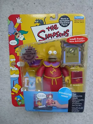 Simpsons World Of Springfield Interactive Playmates Figure: Stonecutter Homer • £39