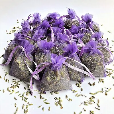 12 X Bags Of Dried Lavender Air Purifier Moths Protection For Closet And Drawers • £8.89