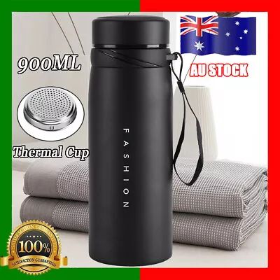 Stainless Steel Sports Bottle 2L Water Bottle Motivational Drink Flask Sport Gym • $18.99