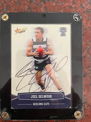 Hand Signed Joel Selwood AFL Card Geelong • $24.50