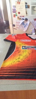 $350 • Buy Perth Scorchers Cricket Signed 2015 T Shirt