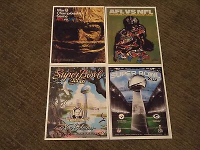 Green Bay Packers Program Cover 8x10 Photos Of 4 Super Bowl Wins; #s 1231 45 • $9.75