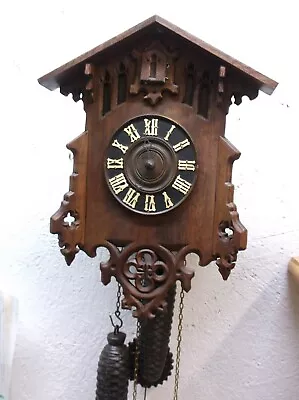 Cuckoo Clockantique Cuckoo Clockantique Black Forest Clockwatch Video !!! • $199