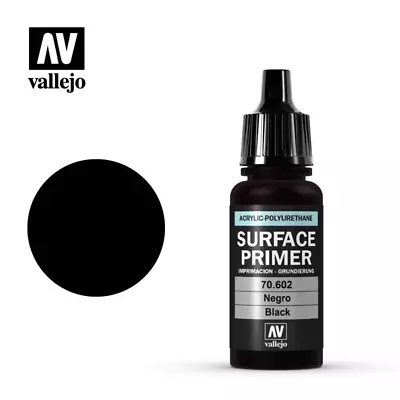 Vallejo Surface Primer 70.602 Black 17ml • $4.09