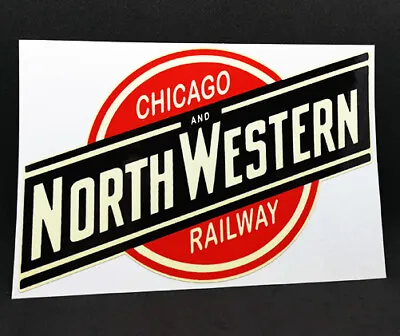 $4.65 • Buy CHICAGO & NORTHWESTERN RAILWAY Vintage Style DECAL / Vinyl Railroad Sticker
