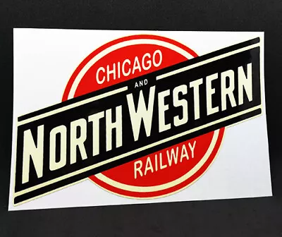 CHICAGO & NORTHWESTERN RAILWAY Vintage Style DECAL / Vinyl Railroad Sticker • $4.69