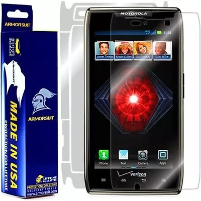 ArmorSuit Motorola Droid Razr Maxx Screen Protector + Full Body Skin Made In USA • $17.45